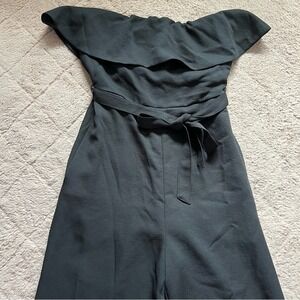Aritzia‎ Babaton Flutter Strapless Wide Leg Jumpsuit Women's Size 8